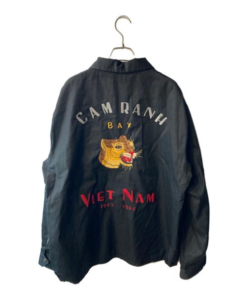 東洋エンタープライズ（トウヨウエンタープライズ）東洋エンタープライズ (トウヨウエンタープライズ) Mid 1960s Style Cotton Vietnam Jacket “VIETNAM PANTHER” ブラック サイズ:XLの古着・服飾アイテム