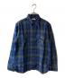 SUGAR CANE（シュガーケーン）の古着「FICTION ROMANCE 5.5oz. INDIGO CHECK WORK SHIRT」｜ネイビー