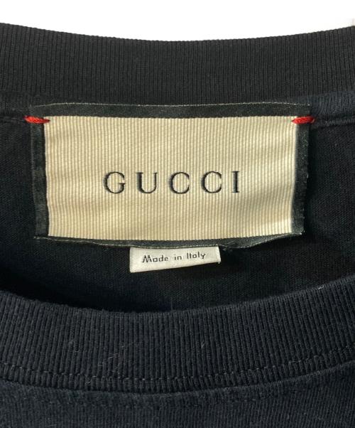 GUCCI（グッチ）GUCCI (グッチ) インターロッキングG コットン オーバーサイズ Tシャツ ブラック サイズ:Mの古着・服飾アイテム