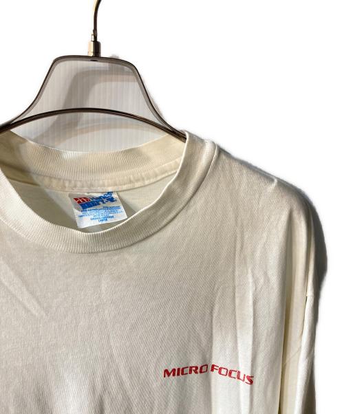 Hanes（ヘインズ）Hanes (ヘインズ) 90ｓ MICRO FOCUS ホワイト サイズ:Lの古着・服飾アイテム