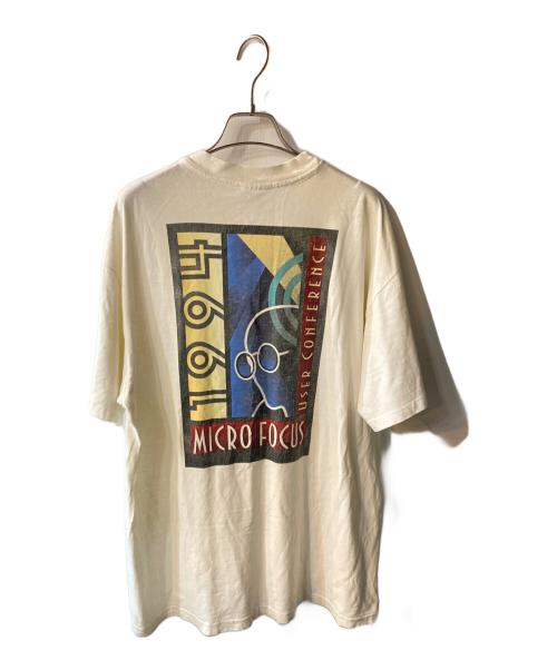 Hanes（ヘインズ）Hanes (ヘインズ) 90ｓ MICRO FOCUS ホワイト サイズ:Lの古着・服飾アイテム