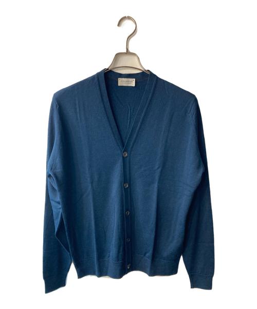 JOHN SMEDLEY（ジョンスメドレー）JOHN SMEDLEY (ジョンスメドレー) ウールカーディガン ネイビー サイズ:Mの古着・服飾アイテム