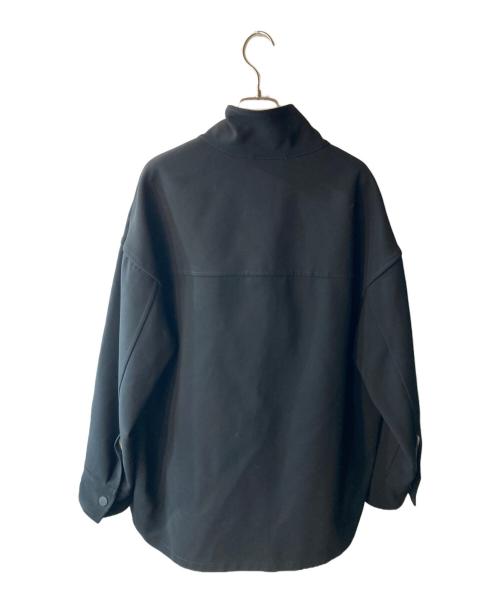 ZARA（ザラ）ZARA (ザラ) STUDIO NICHOLSON (スタジオ ニコルソン) プルオーバースタンドカラーシャツ ブラック サイズ:XS-Sの古着・服飾アイテム