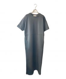 RIM.ARK（リムアーク）の古着「Drawstring square cut dress」｜ブラック