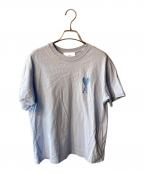 AMI Alexandre Mattiussiアミアレクサンドルマテュッシ）の古着「ハートロゴ刺繍Tシャツ」｜ブルー