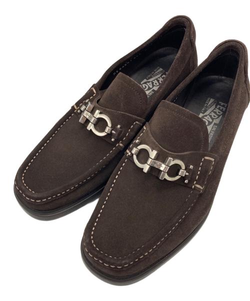 Salvatore Ferragamo（サルヴァトーレ フェラガモ）Salvatore Ferragamo (サルヴァトーレ フェラガモ) ガンチーニビットローファー ブラウン サイズ:6　1/2の古着・服飾アイテム