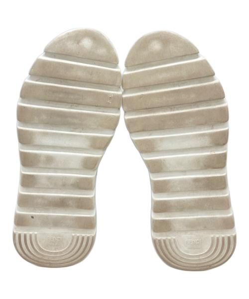 FENDI（フェンディ）FENDI (フェンディ) LEATHER CHUNKY SOLE SNEAKERS ブラック×ホワイト サイズ:7の古着・服飾アイテム