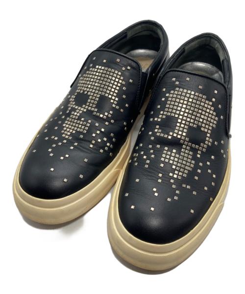 ALEXANDER McQUEEN（アレキサンダーマックイーン）ALEXANDER McQUEEN (アレキサンダーマックイーン) スリッポン ブラック サイズ:40の古着・服飾アイテム