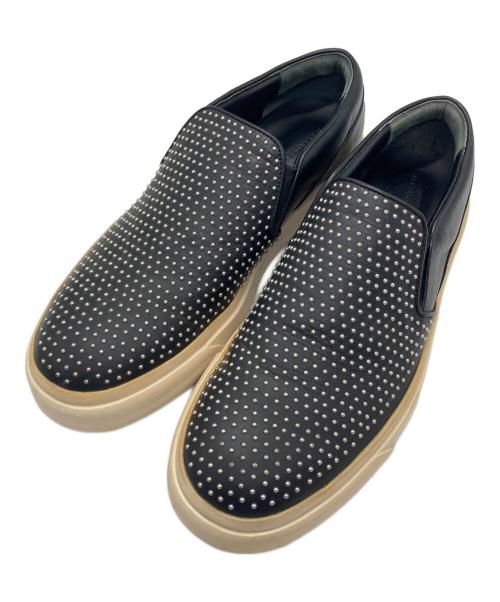 ALEXANDER McQUEEN（アレキサンダーマックイーン）ALEXANDER McQUEEN (アレキサンダーマックイーン) スタッズスリッポン ブラック サイズ:40の古着・服飾アイテム