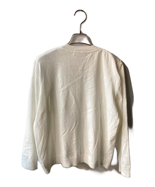 Maglie le cassetto（マーリエ ル カセット）Maglie le cassetto (マーリエ ル カセット) 3D刺繍レースカーディガン ホワイト サイズ:XL 未使用品の古着・服飾アイテム