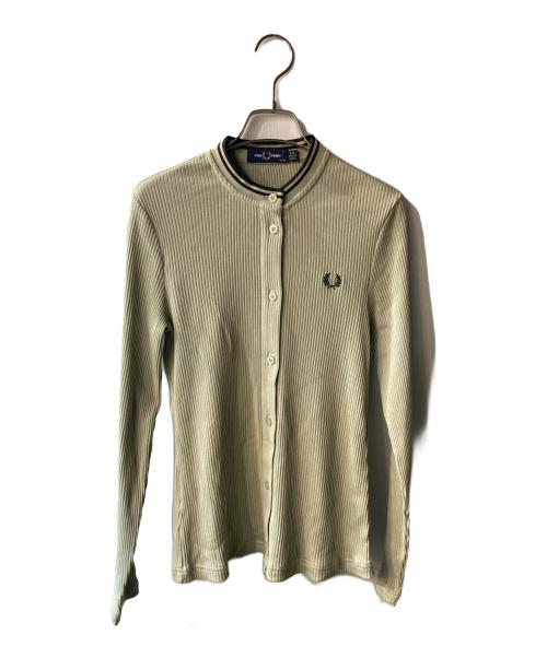FRED PERRY（フレッドペリー）FRED PERRY (フレッドペリー) リブカーディガン カーキ サイズ:36の古着・服飾アイテム