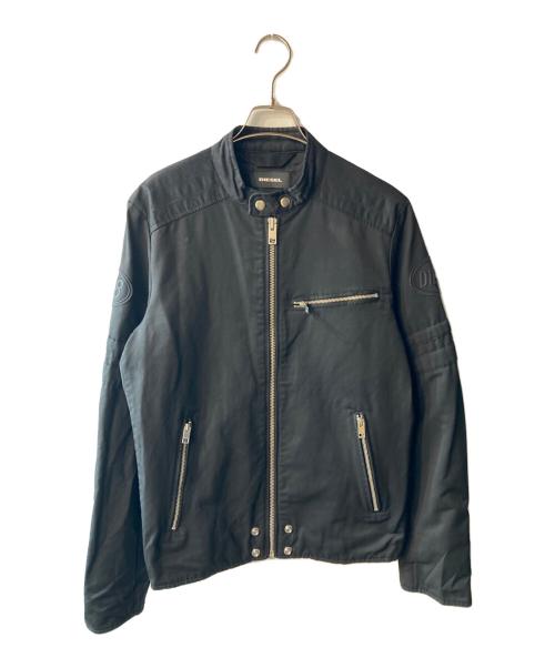 DIESEL（ディーゼル）DIESEL (ディーゼル) J-GLORY バイカージャケット ブラック サイズ:Lの古着・服飾アイテム