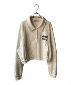 MIU MIUミュウミュウ）の古着「スナップスウェットジャケット」｜ホワイト