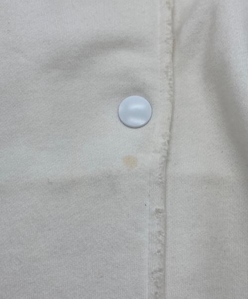 MIU MIU（ミュウミュウ）MIU MIU (ミュウミュウ) スナップスウェットジャケット ホワイト サイズ:Sの古着・服飾アイテム