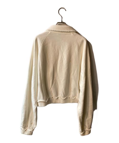 MIU MIU（ミュウミュウ）MIU MIU (ミュウミュウ) スナップスウェットジャケット ホワイト サイズ:Sの古着・服飾アイテム