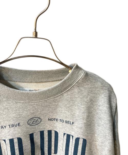 HER LIP TO（ハーリップトゥ）Her lip to (ハーリップトゥ) Cherish Oversized Sweatshirt グレー サイズ:freeの古着・服飾アイテム