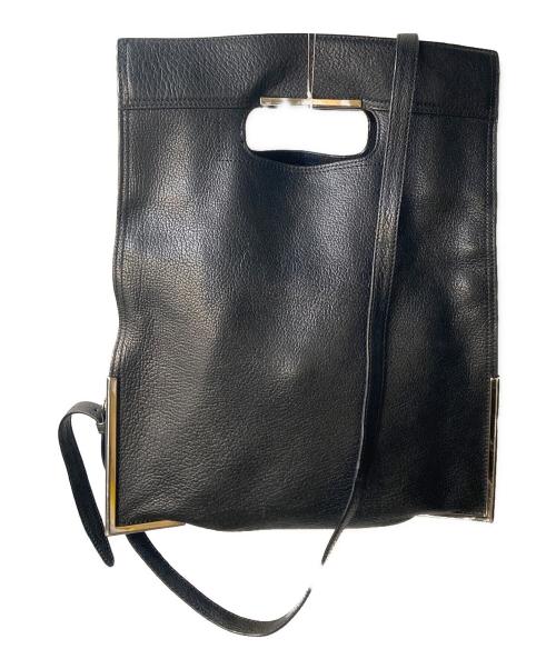 3.1 phillip lim（スリーワンフィリップリム）3.1 phillip lim (スリーワンフィリップリム) 2WAYレザートートバッグ ブラックの古着・服飾アイテム