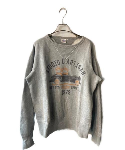 STUDIO D'ARTISAN（ステュディオダルチザン）STUDIO D'ARTISAN (ステュディオダルチザン) スウェット グレー サイズ:Lの古着・服飾アイテム