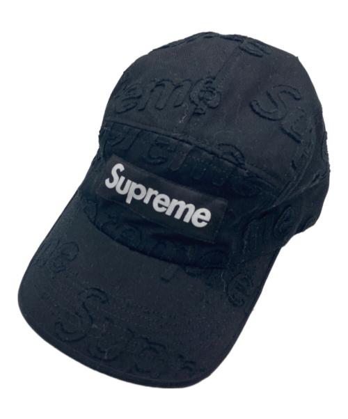 SUPREME（シュプリーム）Supreme (シュプリーム) Lasered Twill Camp Cap ブラックの古着・服飾アイテム