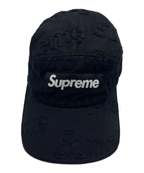 SUPREME（シュプリーム）Supreme (シュプリーム) Lasered Twill Camp Cap ブラックの古着・服飾アイテム