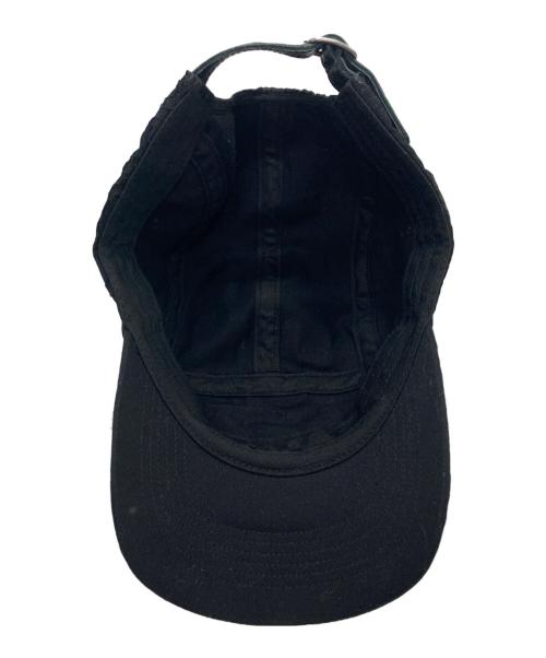 SUPREME（シュプリーム）Supreme (シュプリーム) Lasered Twill Camp Cap ブラックの古着・服飾アイテム