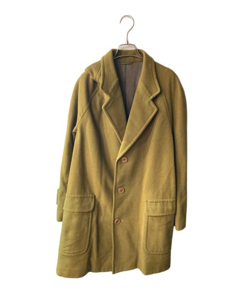 Christian Dior MONSIEUR（クリスチャンディオールムッシュ）Christian Dior MONSIEUR (クリスチャンディオールムッシュ) カシミヤ混コート グリーン サイズ:Lの古着・服飾アイテム