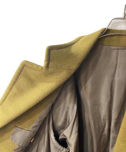 Christian Dior MONSIEUR（クリスチャンディオールムッシュ）Christian Dior MONSIEUR (クリスチャンディオールムッシュ) カシミヤ混コート グリーン サイズ:Lの古着・服飾アイテム