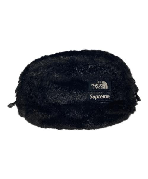 SUPREME（シュプリーム）Supreme (シュプリーム) THE NORTH FACE (ザ ノース フェイス) Faux Fur Waist Bag ブラックの古着・服飾アイテム