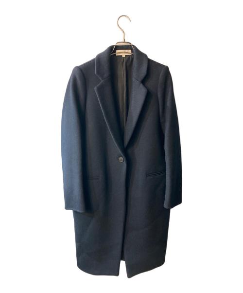 ENFOLD（エンフォルド）ENFOLD (エンフォルド) ウールリバーチェスターコート ネイビー サイズ:Mの古着・服飾アイテム
