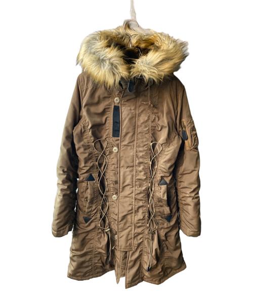 AVIREX（アヴィレックス）AVIREX (アヴィレックス) ミリタリーコート カーキ サイズ:Lの古着・服飾アイテム