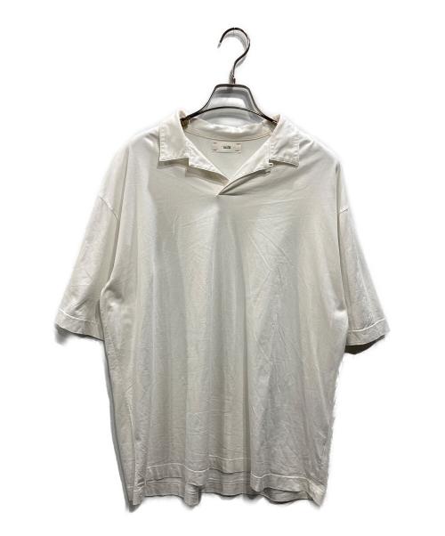 UNFIL（アンフィル）unfil (アンフィル) ジャージーポロシャツ ホワイト サイズ:SIZE 4の古着・服飾アイテム