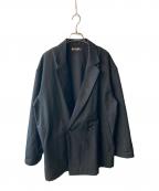 is-nessイズネス）の古着「High Count Chambray DB Jacket」｜ブラック