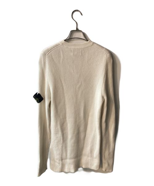 STONE ISLAND（ストーンアイランド）STONE ISLAND (ストーンアイランド) クルーネックニット ホワイト サイズ:Lの古着・服飾アイテム