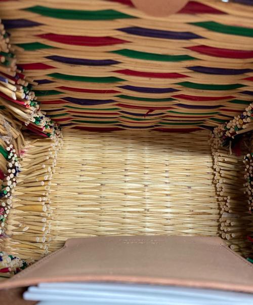 nano・universe（ナノ・ユニバース）nano・universe (ナノ・ユニバース) カゴバッグ ベージュ 未使用品の古着・服飾アイテム