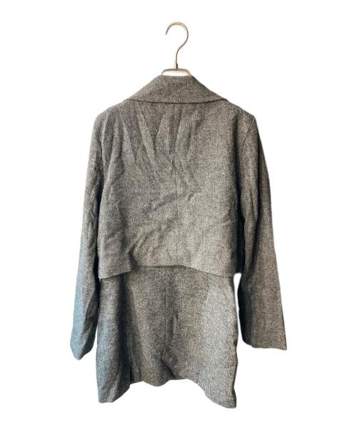 theodoric.dy（セオドリックディ）theodoric.dy (セオドリックディ) レイヤードセットジャケット グレー サイズ:freeの古着・服飾アイテム