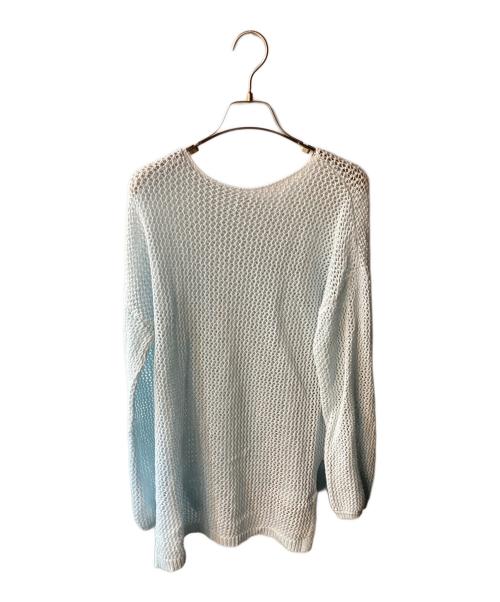 CADUNE（カデュネ）CADUNE (カデュネ) メッシュニット スカイブルー サイズ:38の古着・服飾アイテム