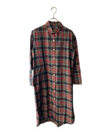 FRED PERRY（フレッドペリー）の古着「Tartan Shirt Dress」｜レッド