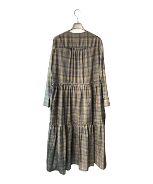 ROSSO（ロッソ）ROSSO (ロッソ) チェックティアードワンピース グリーン サイズ:freeの古着・服飾アイテム