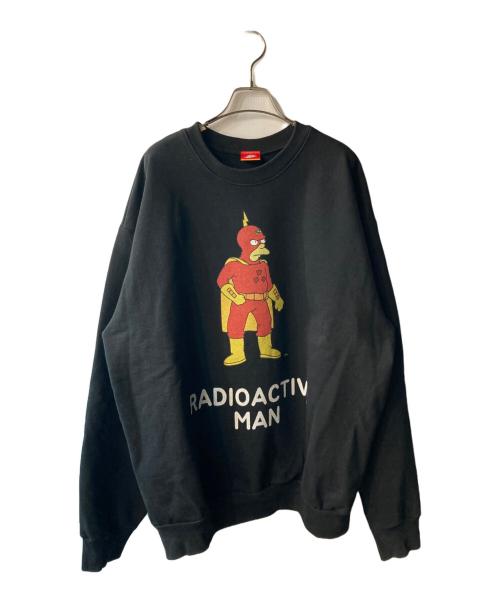 The Simpsons（ザ シンプソンズ）the simpsons (ザ シンプソンズ) 14OZ オーバーザイズスウェット ブラック サイズ:XLの古着・服飾アイテム