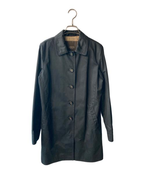 COACH（コーチ）COACH (コーチ) ステンカラーコート ブラック サイズ:Sの古着・服飾アイテム