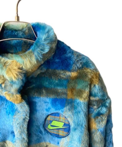 NIKE（ナイキ）NIKE (ナイキ) AS W NSW FX FUR AOP JKT NSW COURT ブルー サイズ:Lの古着・服飾アイテム