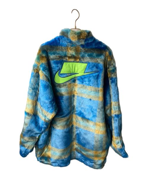 NIKE（ナイキ）NIKE (ナイキ) AS W NSW FX FUR AOP JKT NSW COURT ブルー サイズ:Lの古着・服飾アイテム