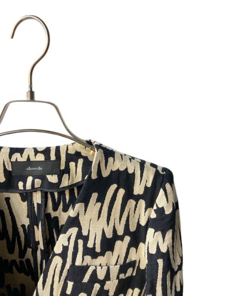 allureville（アルアバイル）allureville (アルアバイル) ジャケット ブラック×ベージュ サイズ:S 未使用品の古着・服飾アイテム