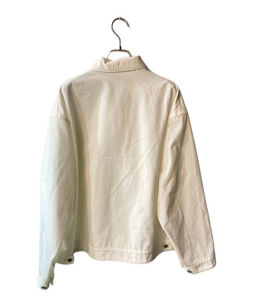 YLEVE（イレーヴ）YLEVE (イレーヴ) リサイクルポリエステルツイルショートブルゾン ホワイト サイズ:4の古着・服飾アイテム