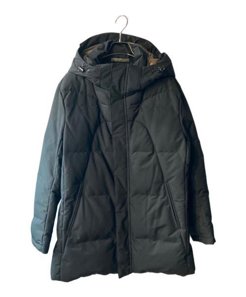 gotairiku（五大陸）GOTAIRIKU (五大陸) MINOTECH メランジラミネート ダウンコート ブラック サイズ:Lの古着・服飾アイテム