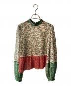 MAX&Co.マックスアンドコー）の古着「総柄ブラウス」｜レッド×グリーン