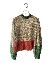 MAX&Co.（マックスアンドコー）の古着「総柄ブラウス」｜レッド×グリーン