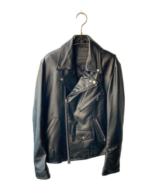 JACKROSE（ジャックローズ）JACKROSE (ジャックローズ) ダブルライダースジャケット ブラック サイズ:4の古着・服飾アイテム