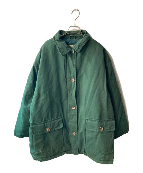 Eddie Bauer（エディーバウアー）Eddie Bauer (エディーバウアー) ダック地ダウンジャケット グリーン サイズ:XLの古着・服飾アイテム