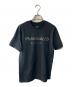 1piu1uguale3 relax（ウノピゥウノウグァーレトレ リラックス）の古着「ラインストーンロゴTシャツ」｜ブラック